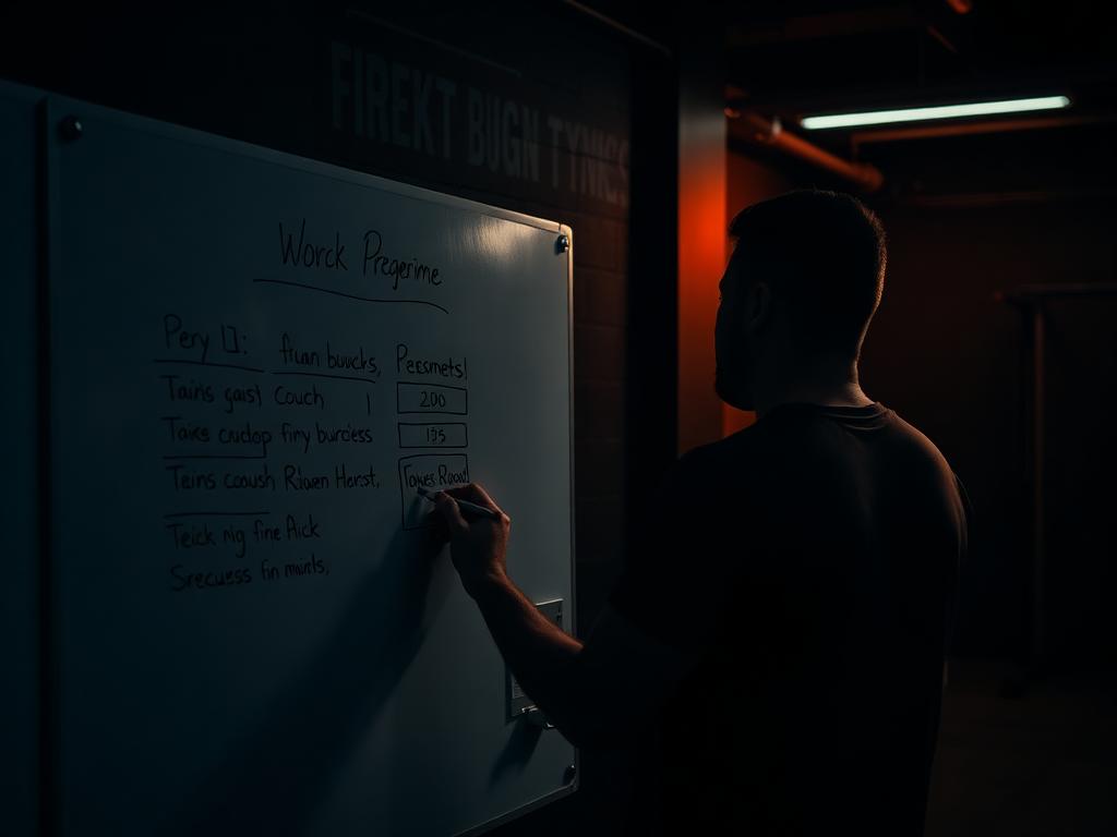 Coach planning workout programme